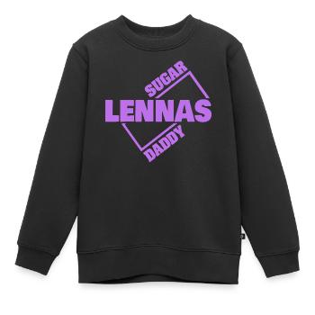 Lennas - Sweat Premium enfant bio - noir - Devant - AI Model Kid Female (0cm)