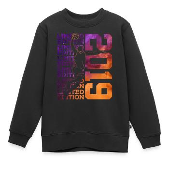 7E ANNIVERSAIRE BASKETBALL 2019 ÉDITION LIMITÉE - Sweat Premium enfant bio - noir - Devant - AI Model Kid Female (0cm)