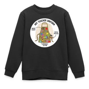 Art Teacher Uniform kreatives Motiv - Kinder Premium Organic Sweatshirt - Schwarz - Vorne - AI Model Kid Female (0cm)