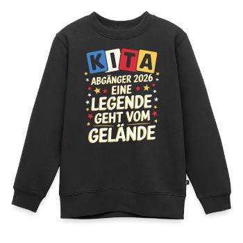 KIta Abgänger Abschied Abschluss Abschlussgeschenk - Kinder Premium Organic Sweatshirt - Schwarz - Vorne - AI Model Kid Female (0cm)