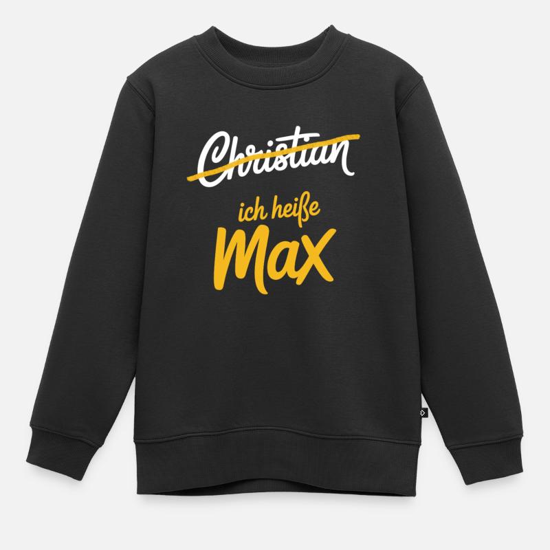 Christian Max Combo - Sweat Premium enfant bio - noir