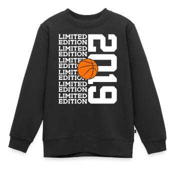 7E ANNIVERSAIRE BASKETBALL 2019 ÉDITION LIMITÉE - Sweat Premium enfant bio - noir - Devant - AI Model Kid Female (0cm)