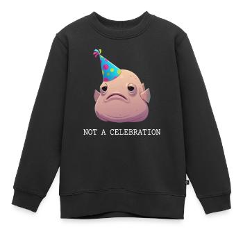 Blobfish, pas une célébration - Sweat Premium enfant bio - noir - Devant - AI Model Kid Female (0cm)