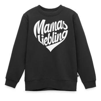 Mamas Liebling Herzdesign - Kinder Premium Organic Sweatshirt - Schwarz - Vorne - AI Model Kid Female (0cm)