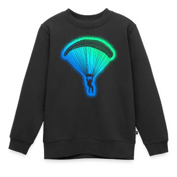 Parapente Parapente Hommes Parapente Parapente - Sweat Premium enfant bio - noir - Devant - AI Model Kid Female (0cm)