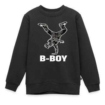 Breakdance B-Boy Streetdance Hip Hop - Kinder Premium Organic Sweatshirt - Schwarz - Vorne - AI Model Kid Female (0cm)
