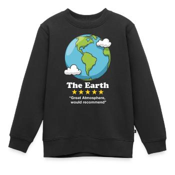 La Terre - Sweat Premium enfant bio - noir - Devant - AI Model Kid Female (0cm)