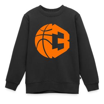 NR. 3 BASKETBALL NUMMER 3 BASKETBALL 3. GEBURTSTAG - Kinder Premium Organic Sweatshirt - Schwarz - Vorne - AI Model Kid Female (0cm)
