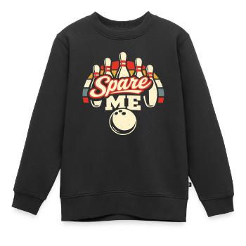Spare Me - Kinder Premium Organic Sweatshirt - Schwarz - Vorne - AI Model Kid Female (0cm)
