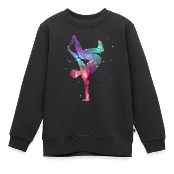 Breakdance Breakdancer Breakdance Breakdance Spatial - Sweat Premium enfant bio - noir - Devant - AI Model Kid Female (0cm)