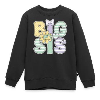 Geschlechterenthüllung Big Sis Babyparty Big Sister - Kinder Premium Organic Sweatshirt - Schwarz - Vorne - AI Model Kid Female (0cm)