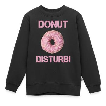 Donut Disturb pour se détendre et grignoter un design - Sweat Premium enfant bio - noir - Devant - AI Model Kid Female (0cm)