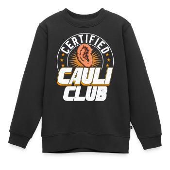Club de Cavali, Bjj, Jiu-jitsu brésilien, arts martiaux - Sweat Premium enfant bio - noir - Devant - AI Model Kid Female (0cm)