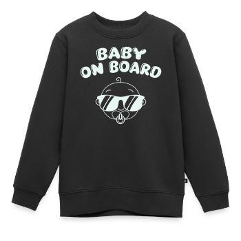 Baby On Board Retro Sunglasses - Kinder Premium Organic Sweatshirt - Schwarz - Vorne - AI Model Kid Female (0cm)