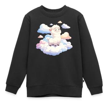 Wolkenlamm im Traumlicht - Kinder Premium Organic Sweatshirt - Schwarz - Vorne - AI Model Kid Female (0cm)