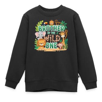 Bruder des Wilden - Kinder Premium Organic Sweatshirt - Schwarz - Vorne - AI Model Kid Female (0cm)