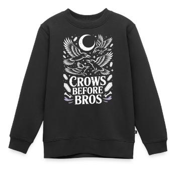 Krähen vor Bros Mondnacht - Kinder Premium Organic Sweatshirt - Schwarz - Vorne - AI Model Kid Female (0cm)