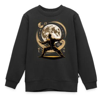 Tai Chi Zen Meditation – Chi Qigong Training - Kinder Premium Organic Sweatshirt - Schwarz - Vorne - AI Model Kid Female (0cm)