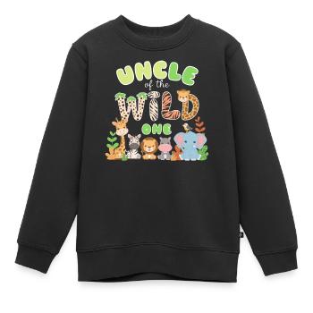 Onkel des Wilden - Kinder Premium Organic Sweatshirt - Schwarz - Vorne - AI Model Kid Female (0cm)