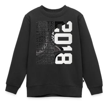 8 ANS ÉDITION LIMITÉE 8E ANNIVERSAIRE 2018 - Sweat Premium enfant bio - noir - Devant - AI Model Kid Female (0cm)