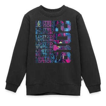 COOL 7 YEARS LIMITED EDITION 2019 7TH BIRTHDAY - Kids Premium Organic Sweatshirt - black - Front - AI Model Kid Female (0cm)