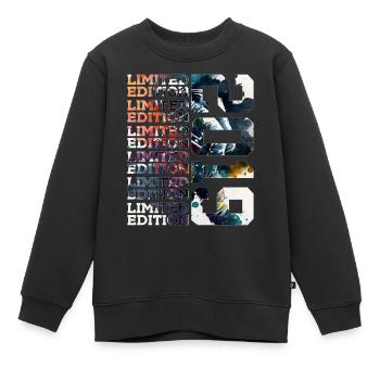 SPACE 7 YEARS 2019 ASTRONAUT 7TH BIRTHDAY - Kids Premium Organic Sweatshirt - black - Front - AI Model Kid Female (0cm)