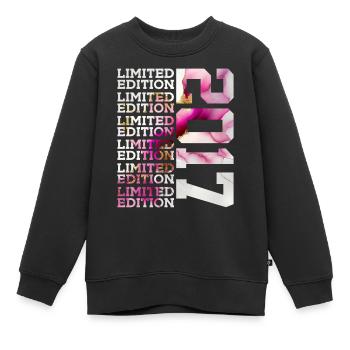 ÉDITION LIMITÉE 2017 - 9 ANS - 9E ANNIVERSAIRE - Sweat Premium enfant bio - noir - Devant - AI Model Kid Female (0cm)