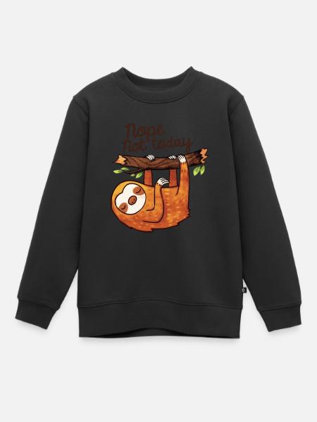 NOPE NO TODAY ! - Sweat Premium enfant bio - noir