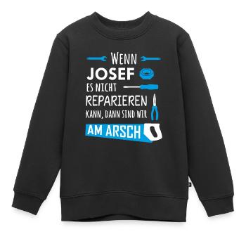 Lustiger Heimwerker und Handwerker Spruch Horst - Kinder Premium Organic Sweatshirt - Schwarz - Vorne - AI Model Kid Female (0cm)