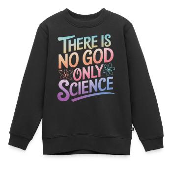 Atheismus Atheist Anti-Religion Agnostiker - Kinder Premium Organic Sweatshirt - Schwarz - Vorne - AI Model Kid Female (0cm)