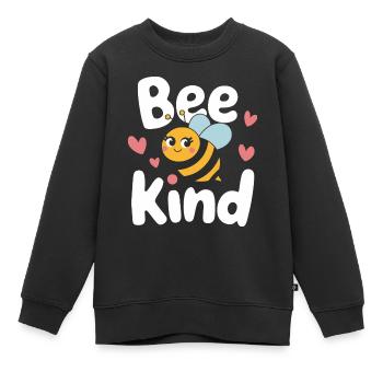 abeille abeille apicultrice abeille abeille - Sweat Premium enfant bio - noir - Devant - AI Model Kid Female (0cm)