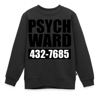 pupille psychiatrique - Sweat Premium enfant bio - noir - Devant - AI Model Kid Female (0cm)