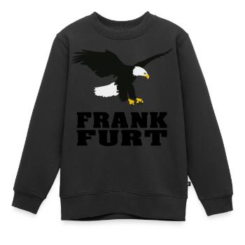 Frankfurt - Kinder Premium Organic Sweatshirt - Schwarz - Vorne - AI Model Kid Female (0cm)