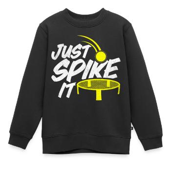 Roundnet Spike Ball Spikeball Fun - Sweat Premium enfant bio - noir - Devant - AI Model Kid Female (0cm)