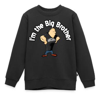 Frère Big Sécurité - Sweat Premium enfant bio - noir - Devant - AI Model Kid Female (0cm)