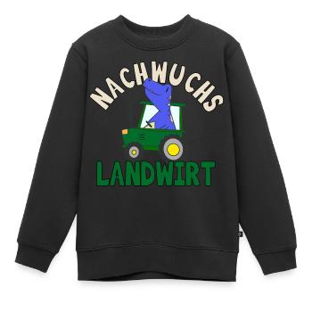 Nachwuchs Landwirt Kinder Traktor Jungbauer Bauer - Kinder Premium Organic Sweatshirt - Schwarz - Vorne - AI Model Kid Female (0cm)