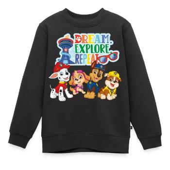PAW Patrol La Pat' Patrouille Dream Explore Repeat - Sweat Premium enfant bio - noir - Devant - AI Model Kid Female (0cm)