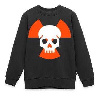 Crâne sans mâchoire inférieure avant les signes avant-coureurs de radiation - Sweat Premium enfant bio - noir - Devant - AI Model Kid Female (0cm)