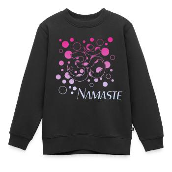 Namaste - Kinder Premium Organic Sweatshirt - Schwarz - Vorne - AI Model Kid Female (0cm)