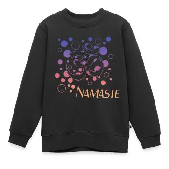 Namaste - Kinder Premium Organic Sweatshirt - Schwarz - Vorne - AI Model Kid Female (0cm)