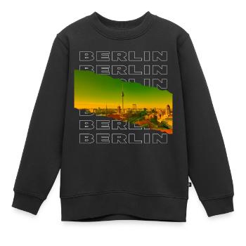 Berlin Allemagne City Skyline Home Love - Sweat Premium enfant bio - noir - Devant - AI Model Kid Female (0cm)