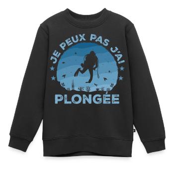 I Can't I Have Diving - Diving Gift - Kids Premium Organic Sweatshirt - black - Front - AI Model Kid Female (0cm)