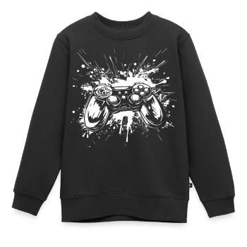 Game Controller - Kinder Premium Organic Sweatshirt - Schwarz - Vorne - AI Model Kid Female (0cm)