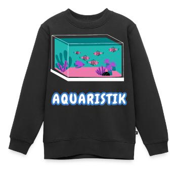 Aquaristik-Liebhaber - Kinder Premium Organic Sweatshirt - Schwarz - Vorne - AI Model Kid Female (0cm)
