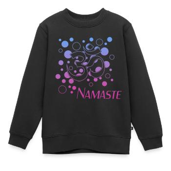 Namaste - Kinder Premium Organic Sweatshirt - Schwarz - Vorne - AI Model Kid Female (0cm)