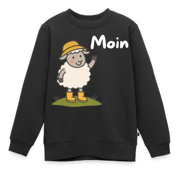 Moin Schaf Nordsee - Kinder Premium Organic Sweatshirt - Schwarz - Vorne - AI Model Kid Female (0cm)