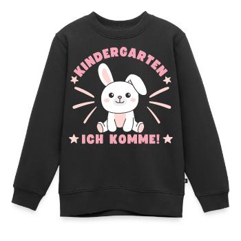 Kindergarten I'm Coming Kindergarten Child Rabbit - Kids Premium Organic Sweatshirt - black - Front - AI Model Kid Female (0cm)