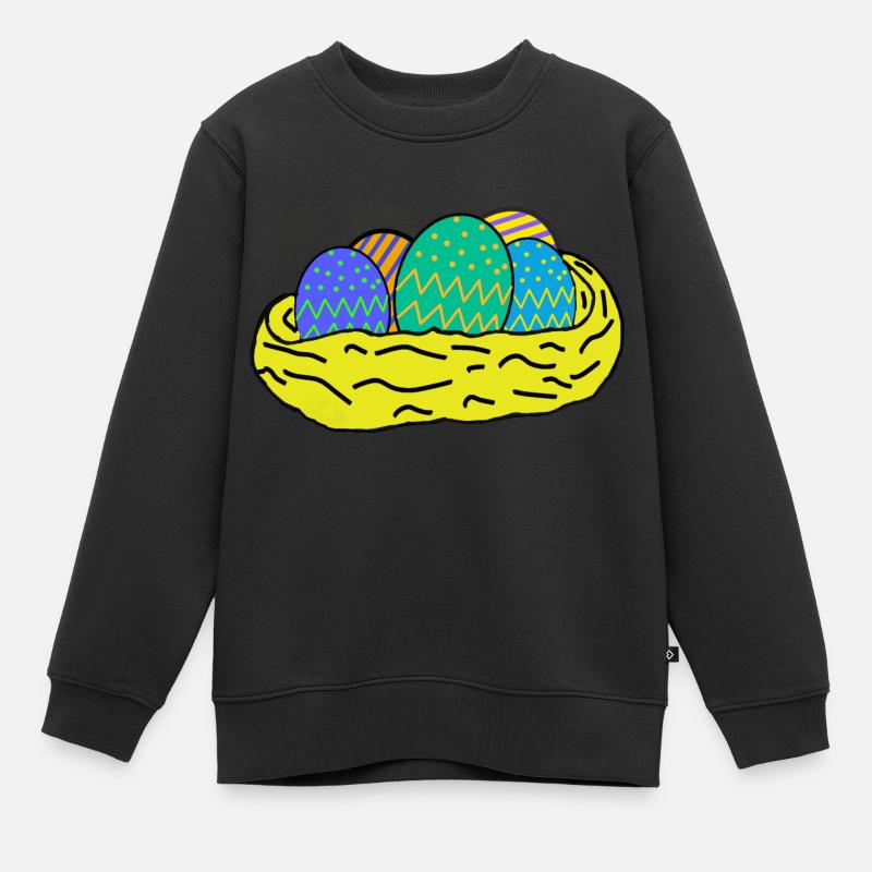 Ostereier - Kinder Premium Organic Sweatshirt - Schwarz