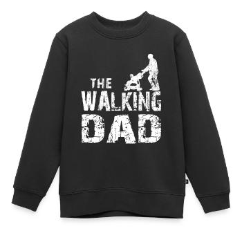 Walking DAD - Kinder Premium Organic Sweatshirt - Schwarz - Vorne - AI Model Kid Female (0cm)