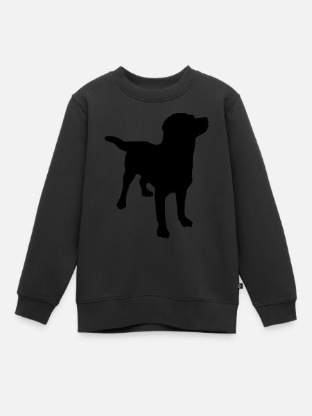 Hund Labrador - Kinder Premium Organic Sweatshirt - Schwarz